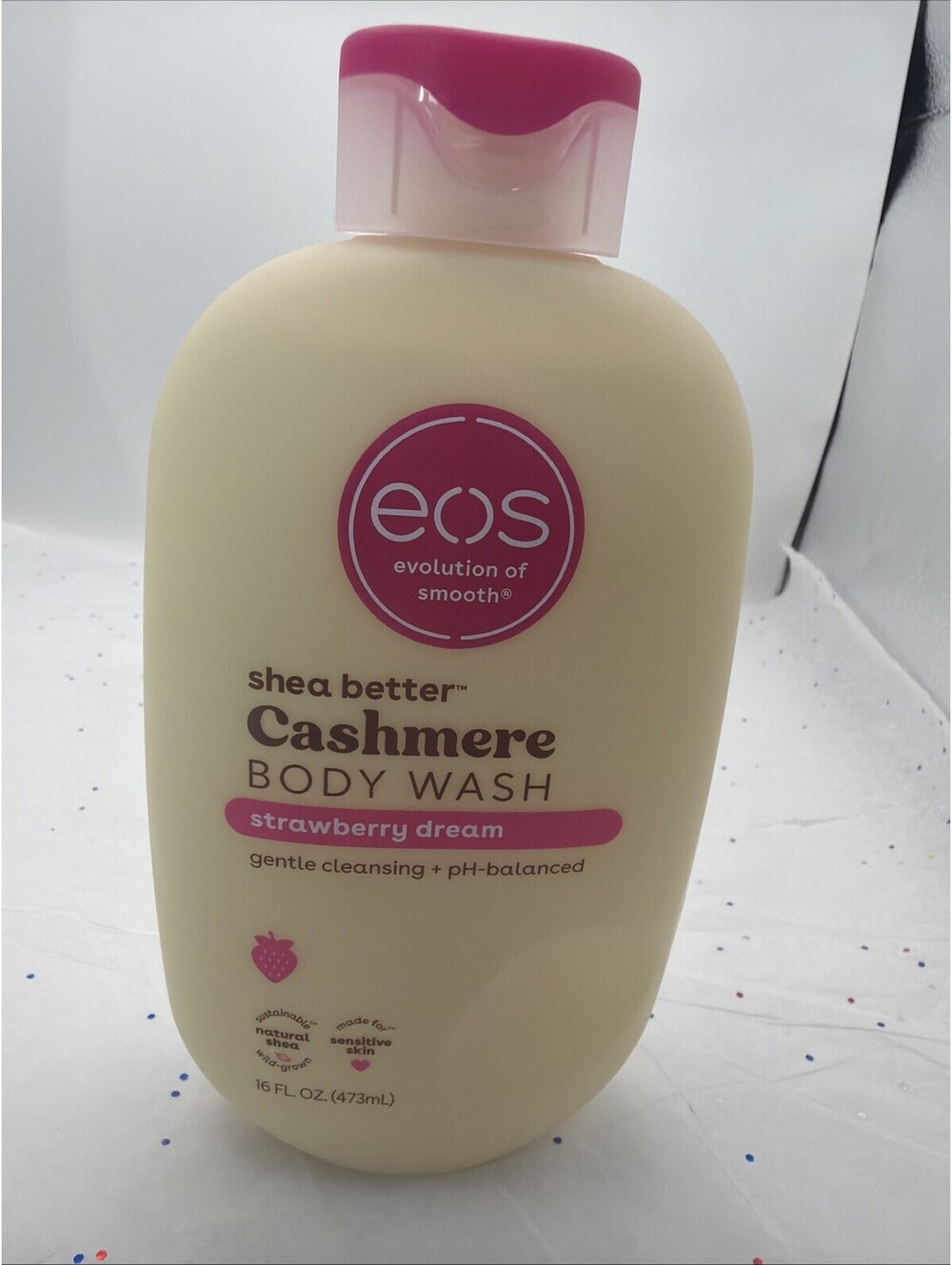 eos Cashmere Body Wash Strawberry Dreams 16 oz Shea Better Creamy Gel Wash NEW
